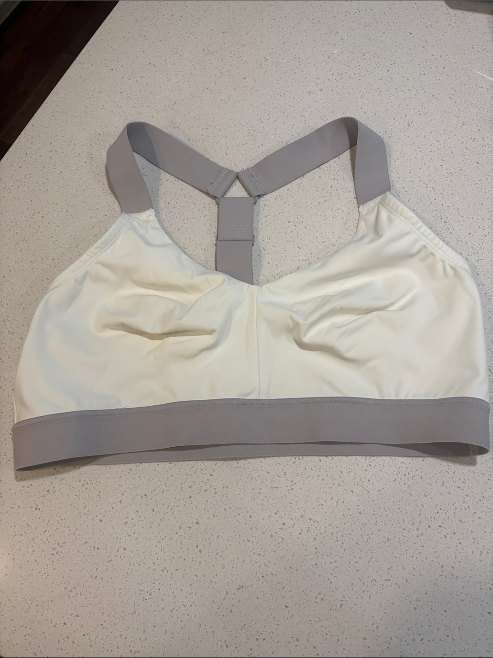 Natori Seamless Light Cream & Gray Wireless Bralette
